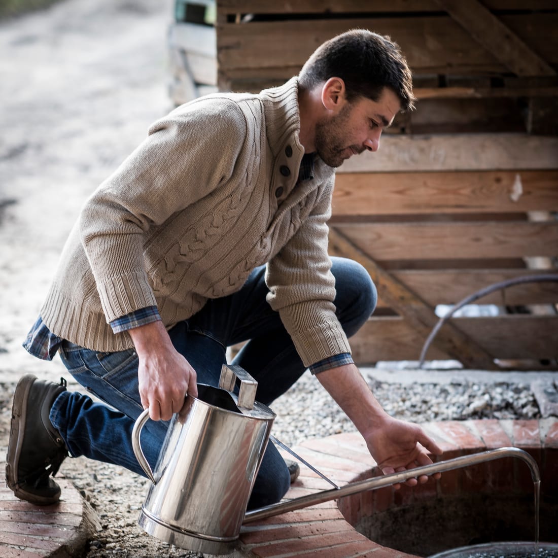 Philippe Brand au domaine à Ergersheim