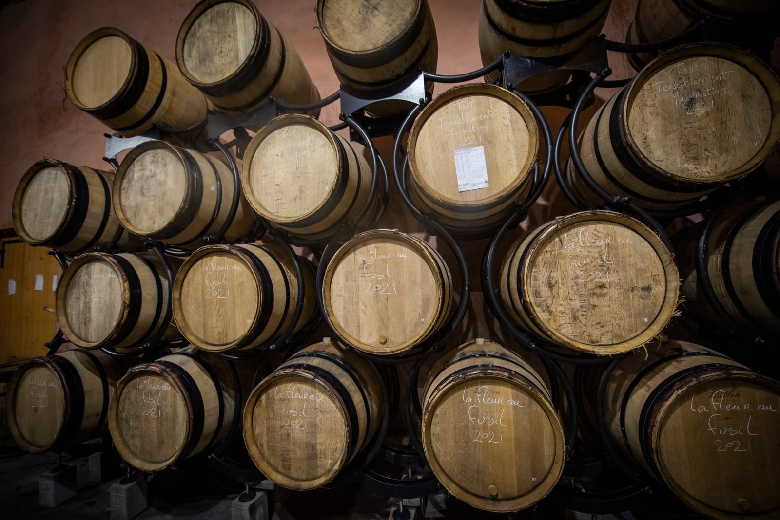 Les fûts du domaine Brand & Fils